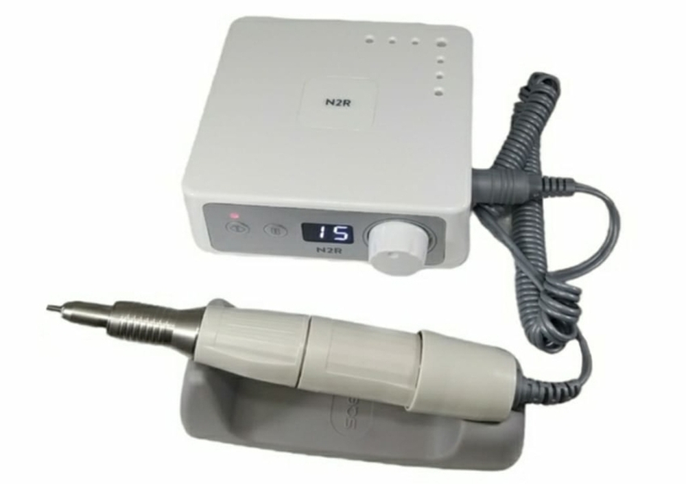 Аппарат для маникюра Marathon N2R-md, цифровая индикация оборотов микроматора, SMT, белый с белой ручкой, 50Вт, без педали, ОРИГИНАЛ, (N2R-md, SDE-H35LSP)