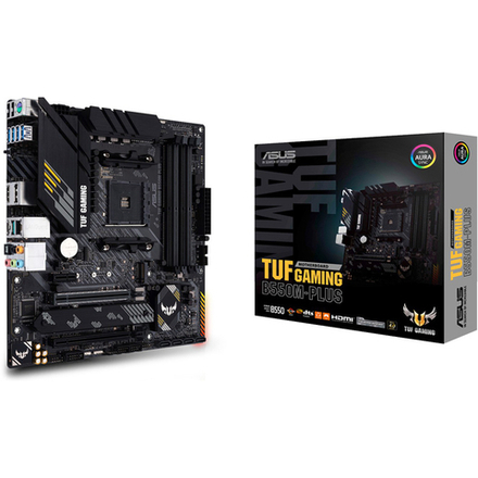 Материнская плата Asus TUF GAMING B550M-PLUS Soc-AM4 AMD B550 4xDDR4 mATX AC`97 8ch(7.1) 2.5Gg RAID+HDMI+DP RTL