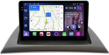 Магнитола BMW X3 E83 2003-2010 - FarCar BM3034M монитор 9.5" QLED на Android 14, TS10, 4+32Гб, CarPlay, 4G SIM-слот