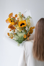 авторский букет в желтых оттенках для мамы