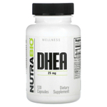 NutraBio, ДГЭА, 25 мг, 120 капсул