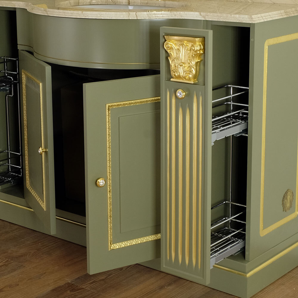Мебель для ванной Migliore Ravenna 31707 161 см Oliva Dorato