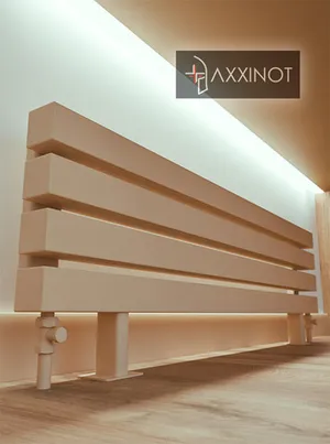 Axxinot Verde ZN - напольный трубчатый радиатор шириной 600 мм