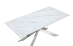 Стол T088 (180) камень белый матовый Calacata