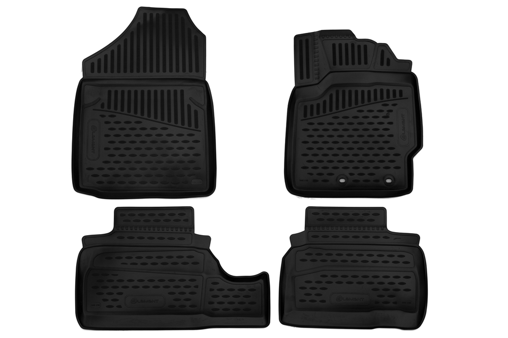 Коврики 3D в салон TOYOTA Vitz (130), 2010-2016, седан, правый руль, 4 шт. (полиуретан)  AFM3D48138210K