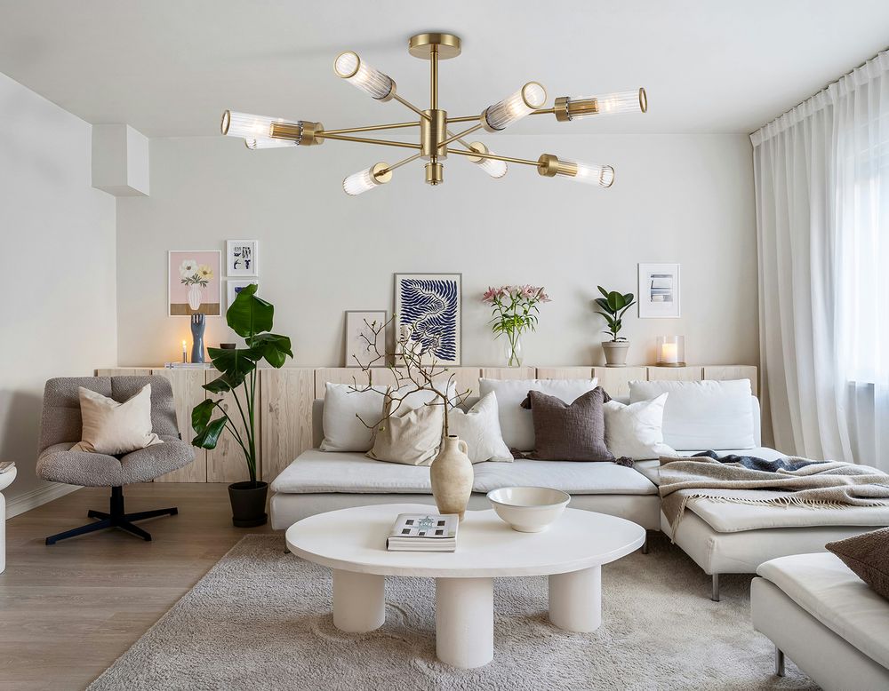 Ambrella Люстра со стеклянными плафонами на штанге Modern LH55162