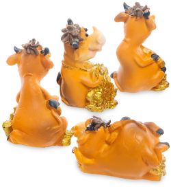 AF-1001 Набор фигурок «Бык» 5 см (в асс. 4шт)