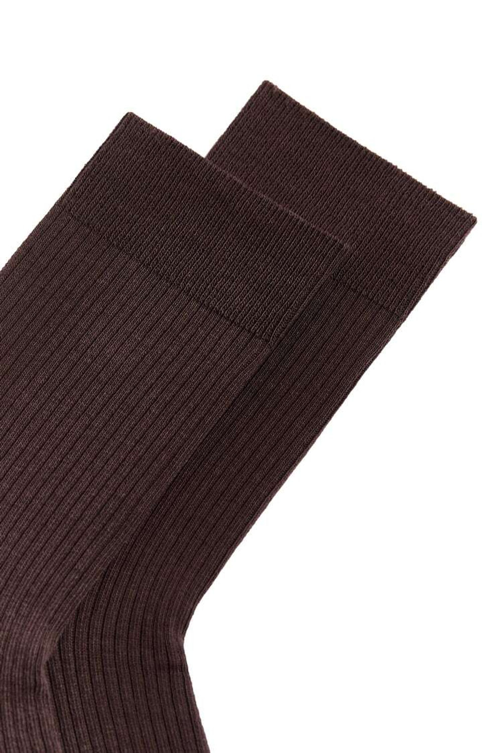 ZARA ХЛОПЧАТОБУМАЖНЫЕ НОСКИ, ШОКОЛАДНЫЙ