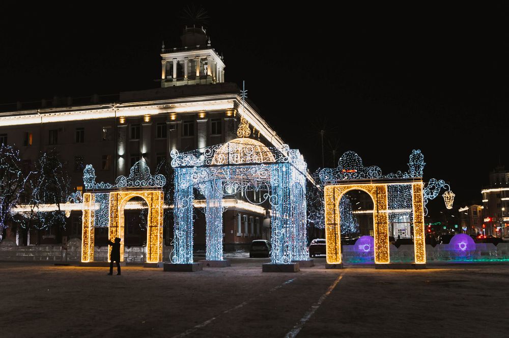 Светодиодная входная группа "Зима"