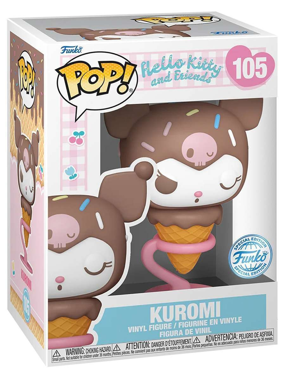 Фигурка Funko POP! Hello Kitty And Friends Kuromi (Ice Cream Cone) (Exc) (105) 84492