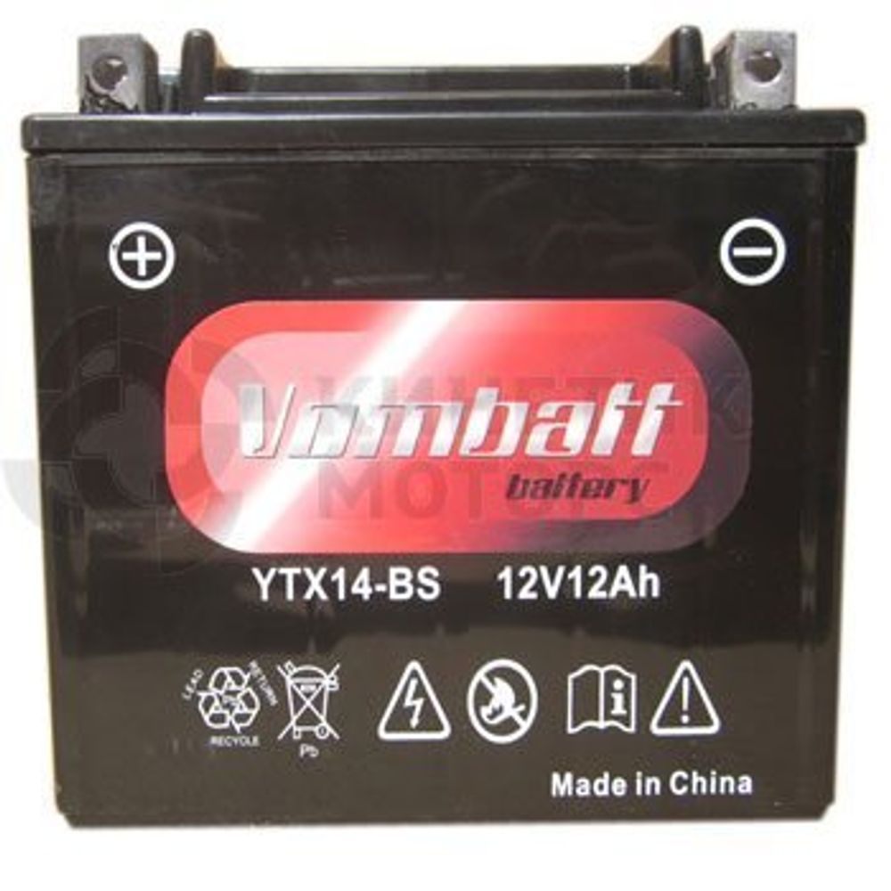 Аккумулятор VomBatt YTX14-BS