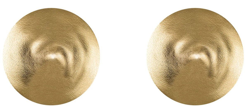 Стильные круглые гладкие пэстисы (Цвет: золотистый)