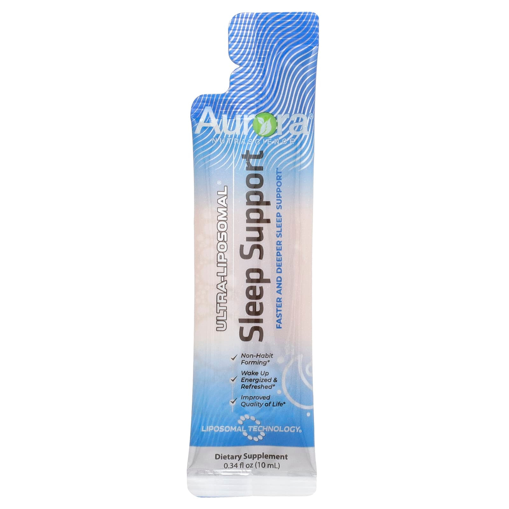 Aurora Nutrascience, Ultra-Liposomal®, поддержка сна, 30 пакетиков по 10 мл (0,34 жидк. унц.)