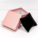 Коробка Ювелирная 9х9х5.5 см "Ромбики" (Розовый)