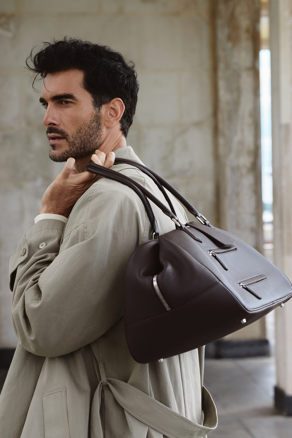 Сумка DUFFEL шоколадного цвета