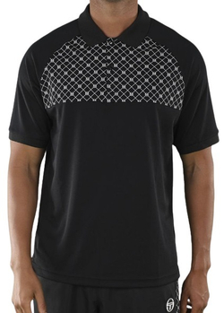 Мужское теннисное поло Sergio Tacchini Rombo Polo - black/white