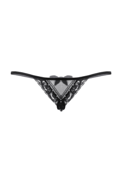 Стринги с двойным доступом SoftLine Collection, черный, XL