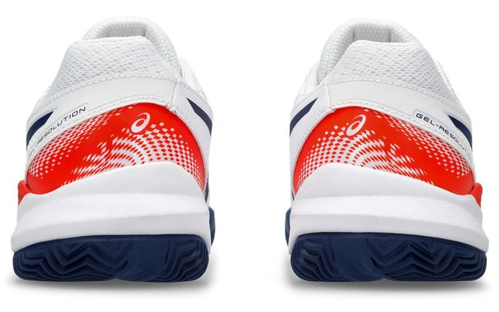 детские Кроссовки теннисные Asics Gel-Resolution 9 GS Clay - белый