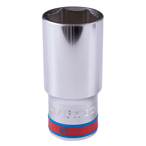 KING TONY (423534S) Головка торцевая глубокая шестигранная 1/2", дюймовая 1-1/16"