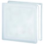 Стеклоблок Vitrablok Волна Матовый 19x19x8 - Бесцветный