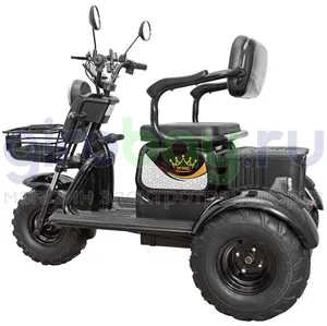 Электротрицикл IKINGI SIBTRIKE T3 Pro MAX 1000W (60V/30Ah) - Чёрный фото №12