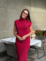 трикотажный топ  в цвете Бордо