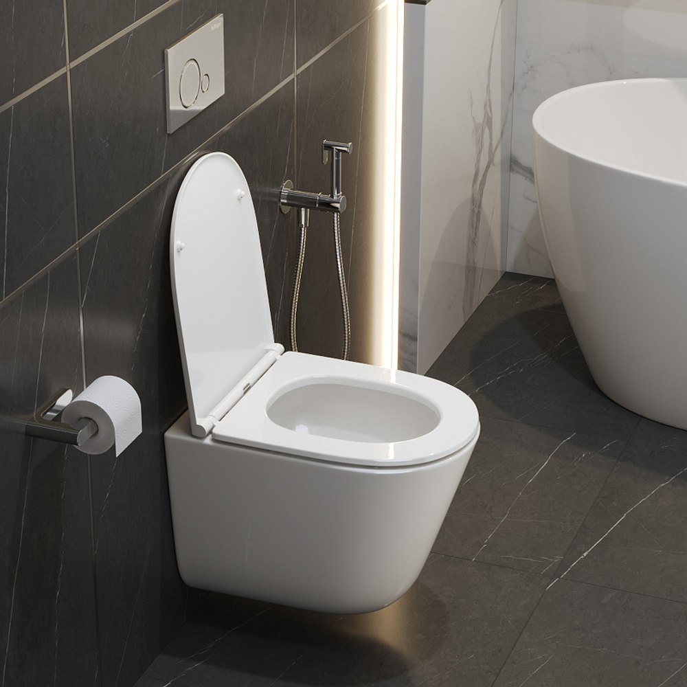 Унитаз BelBagno Flay-Tor BB053CH-TOR-FC подвесной без сиденья