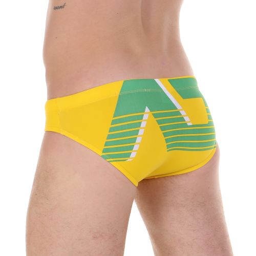 Мужские плавки брифы жёлтые Addicted