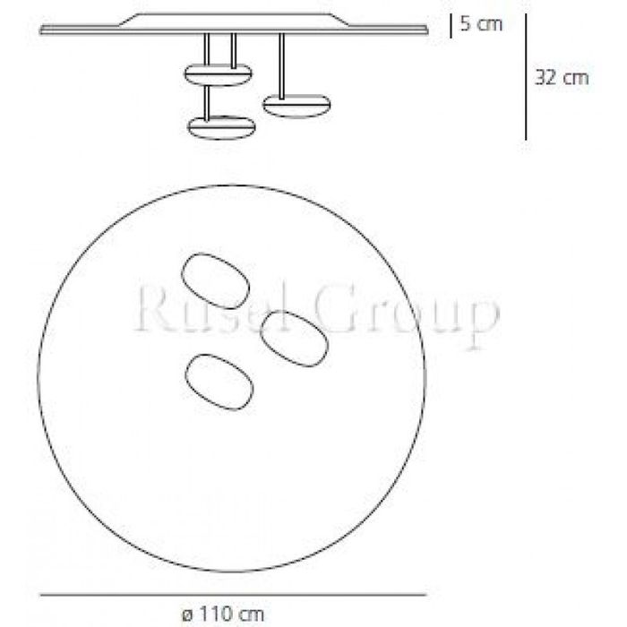 Потолочный светильник Artemide DROPLET SOFFITTO