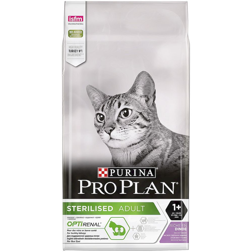 Сухой корм Pro Plan® для стерилизованных кошек, с высоким содержанием индейки Сухой корм Pro Plan® для стерилизованных кошек, с высоким содержанием индейки