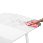 Стол стеклянный Woodville Калверт белый