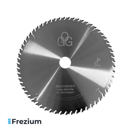 Пильный диск по дереву "O.G.Germany" (260x2.2/1.6x30 Z60 PT)