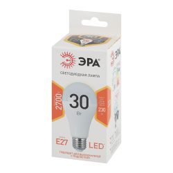 Лампа светодиодная ЭРА STD LED A65-30W-827-E27 E27 / Е27 30Вт груша теплый белый свет | Лампы cветодиодные Груша (A)