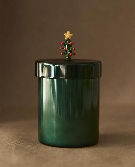 ZARA HOME АРОМАТИЗИРОВАННАЯ СВЕЧА ИЗ БОРОСИЛИКАТА «ЗИМНИЙ КИПАРИС»