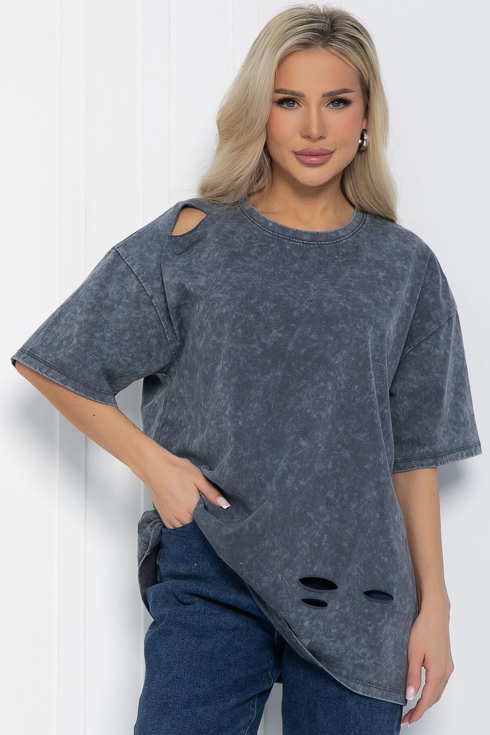 Футболка Микель (синяя) Б12598-20 LT Collection