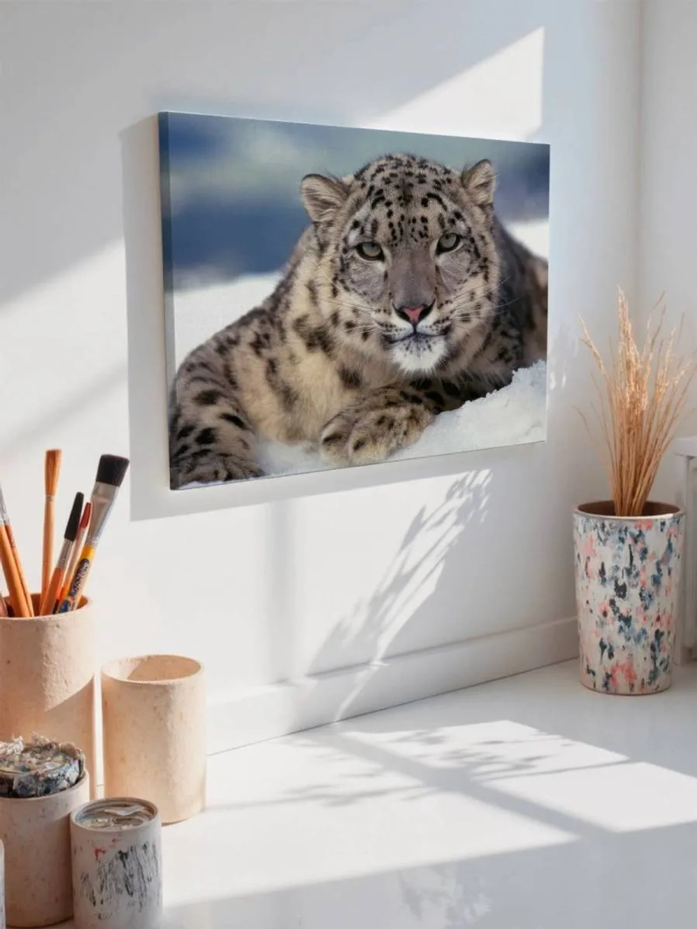 Картина на стену 40 X 50 Снежный барс