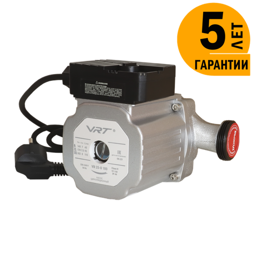 Насос циркуляционный VRT VR 25-8 180, 182/170/145 Вт, с гайками
