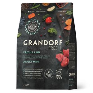Сухой корм GRANDORF Fresh Dog Adult MINI Lamb&Sweet Potato для собак мелких пород из свежего мяса ягненка с бататом
