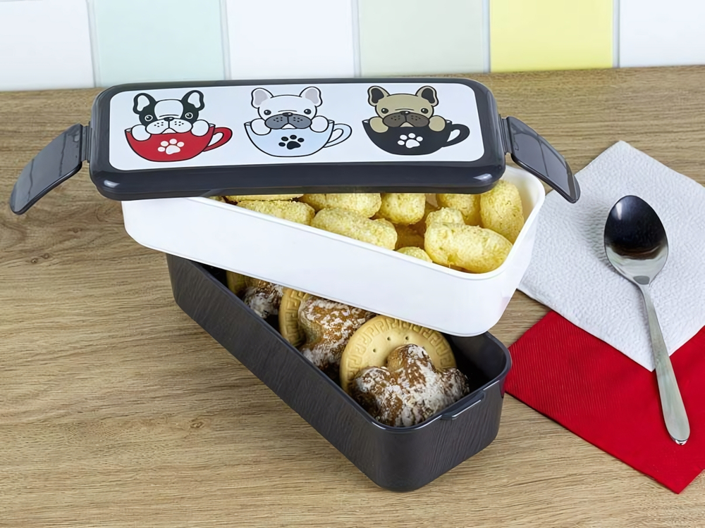 Контейнер для обеда 2 по 0,5л "Бульдоги"