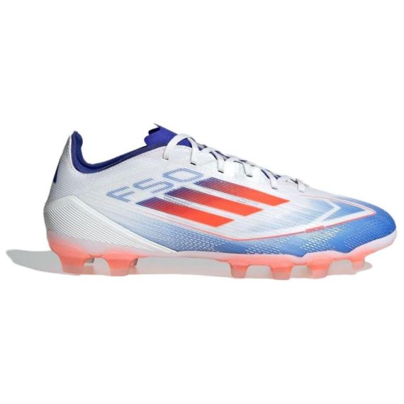 Мужские кроссовки Adidas F50 - Низкие Белые/Темно-Красные/Прозрачные Мужские