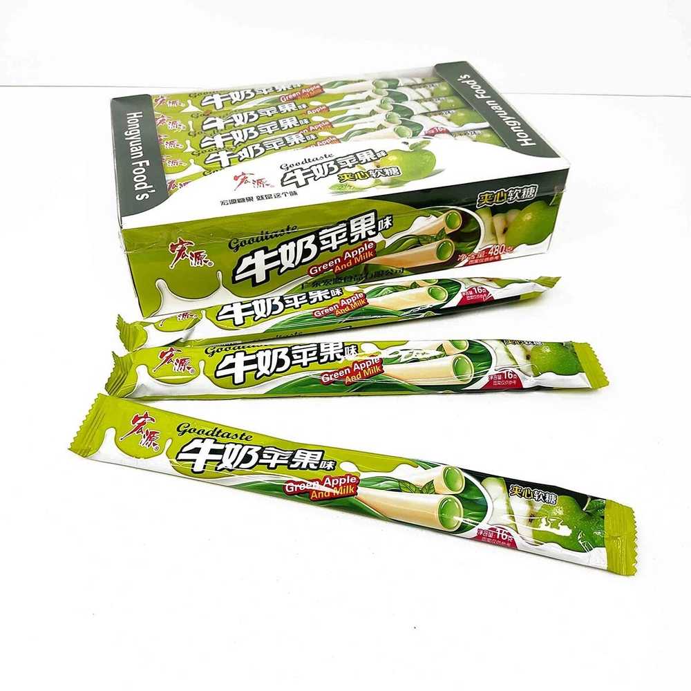 Hongtai Kee Жевательная конфета Great Wow Яблоко, 13 гр.