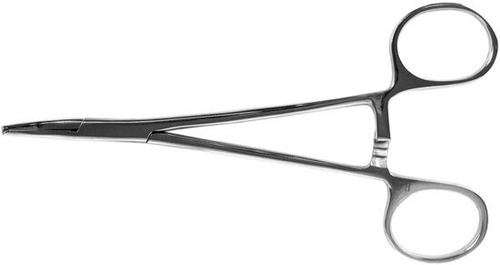 ТМ- З-21-1 Зажим к/о 1х2 зубый, зубчатый, изогнутый, 1, 150 мм (НОВОЕ ИСПОЛНЕНИЕ)