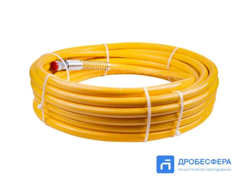 Шланг для окрасочного аппарата 228 бар 15 метров 3/8" HYDAC жёлтый арт. HCY-3/8