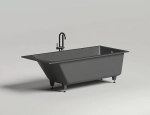 Ванна Salini Cascata S-Stone 180x80 104223M белая матовая