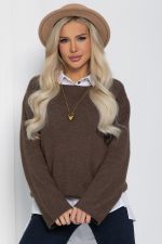 Джемпер Евангелина (коричневый) Б14170-5М LT Collection