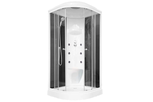 Душевая кабина Royal Bath RB90HK7-BT 90x90 профиль белый/стекло прозрачное