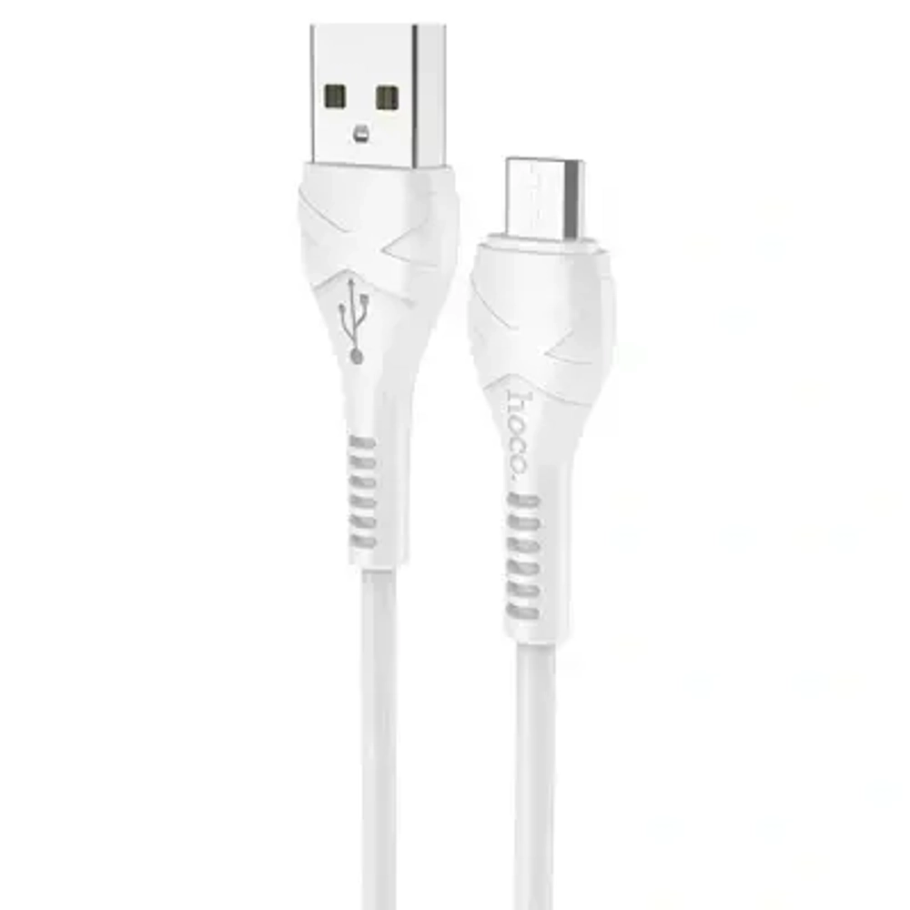 Кабель USB - MicroUSB HOCO X37 2,4A (белый) 1м