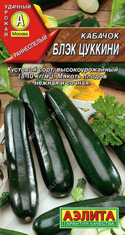 Кабачок Блэк цуккини 1гр Аэлита