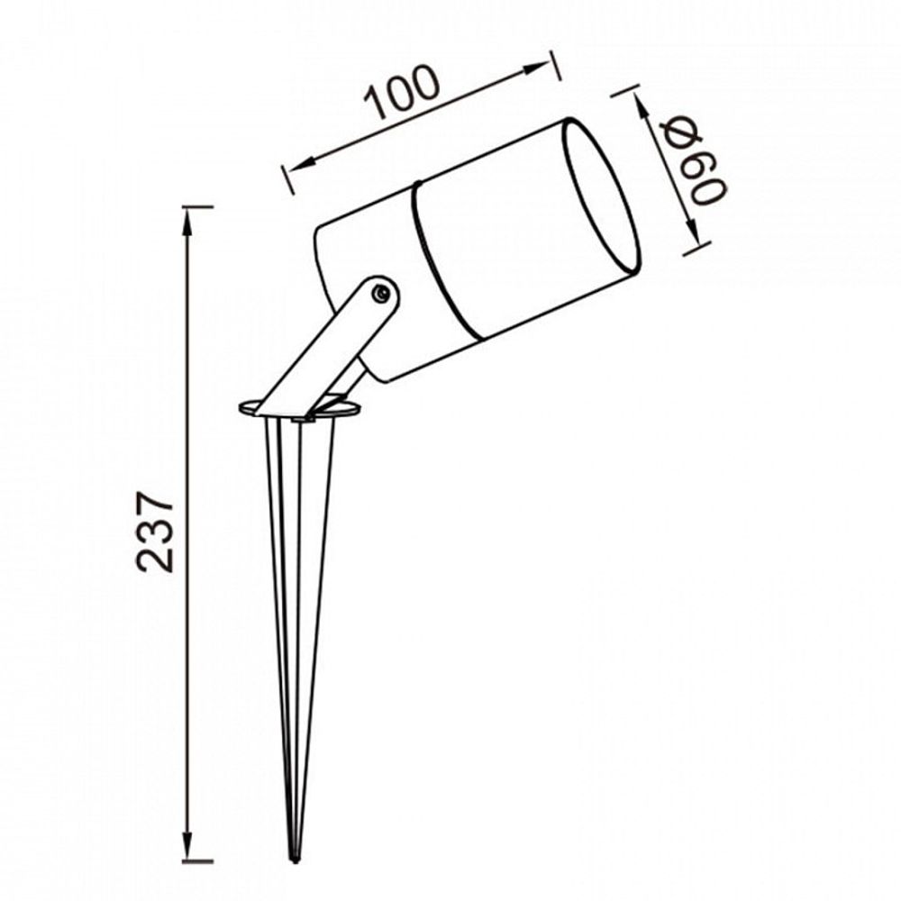 Наземный низкий светильник Mantra QUEBEC 9287