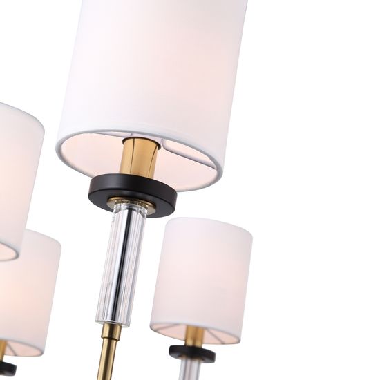 SL1404.303.06 Люстра подвесная ST-Luce Латунь/Прозрачный E14*6 40W VERITAS